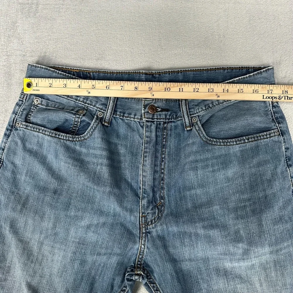 Levi's 505 Jeans Men 36x32 Regular Fit Straight Leg Medium Wash Casual Denim